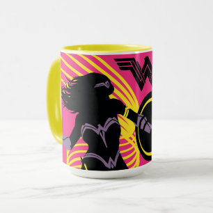Justice League   Wonder Woman Silhouette Icon Mug