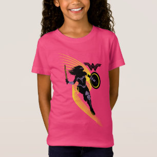 Justice League   Wonder Woman Silhouette Icon T-Shirt