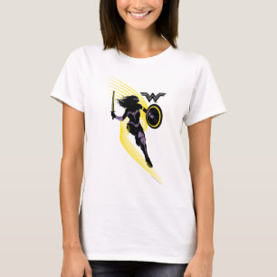 Justice League   Wonder Woman Silhouette Icon T-Shirt