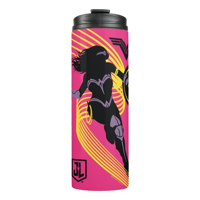 Justice League | Wonder Woman Silhouette Icon Thermal Tumbler (Front)