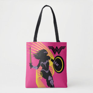 Justice League   Wonder Woman Silhouette Icon Tote Bag