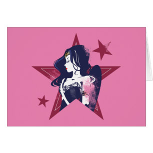 Justice League   Wonder Woman & Stars Pop Art