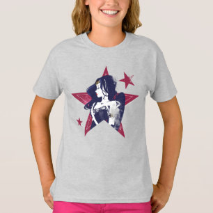 Justice League Wonder Woman & Stars Pop Art T-Shirt