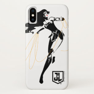 Justice League   Wonder Woman With Lasso Pop Art iPhone X Case