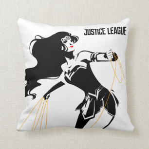 Justice League   Wonder Woman With Lasso Pop Art Cushion