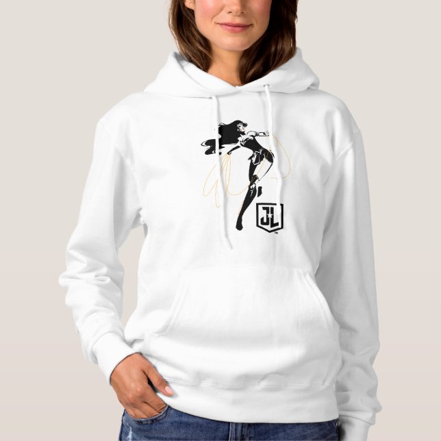 Justice League | Wonder Woman With Lasso Pop Art Hoodie (Front)