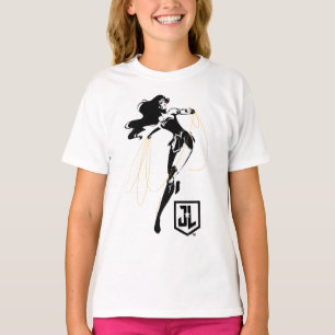 Justice League Wonder Woman With Lasso Pop Art T-Shirt