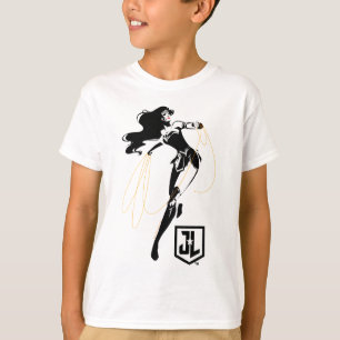 Justice League   Wonder Woman With Lasso Pop Art T-Shirt