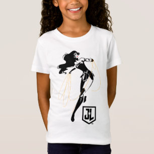 Justice League   Wonder Woman With Lasso Pop Art T-Shirt