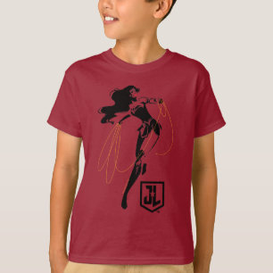Justice League   Wonder Woman With Lasso Pop Art T-Shirt