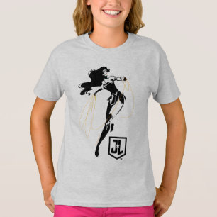 Justice League   Wonder Woman With Lasso Pop Art T-Shirt