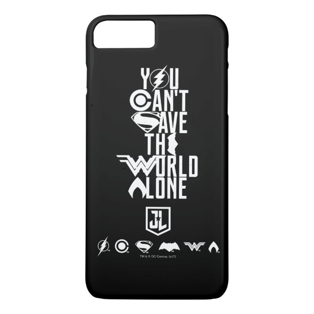 Justice League | You Can't Save The World Alone Case-Mate iPhone Case (Back)