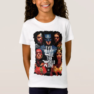 Justice League   You Can't Save The World Alone T-Shirt