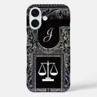 JUSTICE LEGAL OFFICE,ATTORNEY Monogram Black