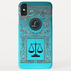 JUSTICE LEGAL OFFICE, ATTORNEY Monogram blue iPhone XS Max Case