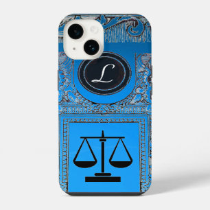 JUSTICE LEGAL OFFICE, ATTORNEY Monogram blue iPhone 14 Case