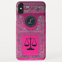 JUSTICE LEGAL OFFICE, ATTORNEY Monogram Pink