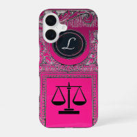 JUSTICE LEGAL OFFICE, ATTORNEY Monogram Pink