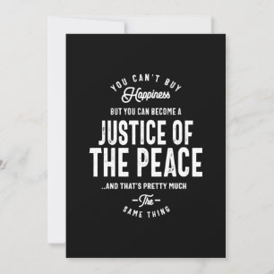 Justice Of The Peace Job Title Gift Invitation