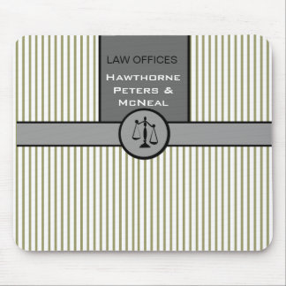 Justice Pinstripes  Pattern  Law Office Attorney Mouse Mat