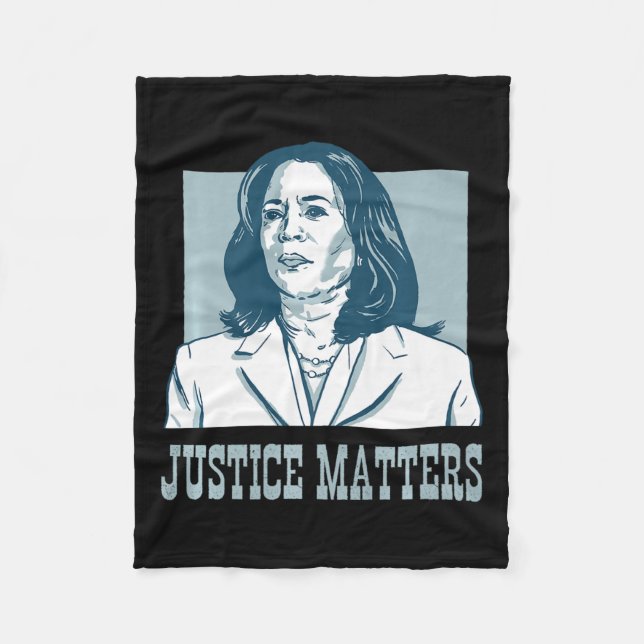 Justice Problems Harris W Presidential Election 20 Fleece Blanket (Front)