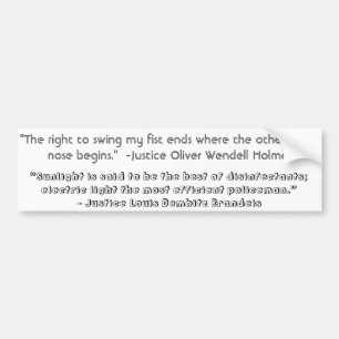 Justice Quotes Bumper Sticker