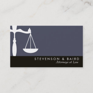 Justice Scale Attorney at Law Groupon Business Card