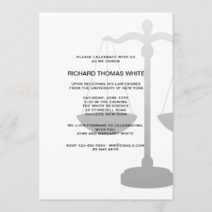 Justice Scale You Pick Background Colour Invitatio Invitation