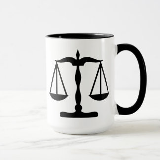 Justice Scales ~ Black Mug