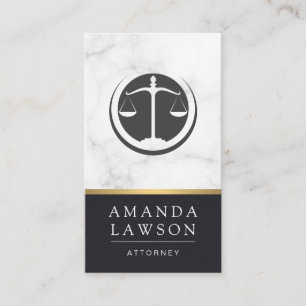 Justice Scales Lawyer Law Appointment Card