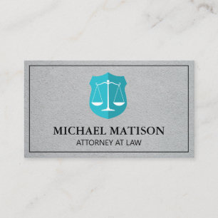 Justice Scales Logo Business Card
