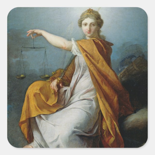 Justice Square Sticker (Front)