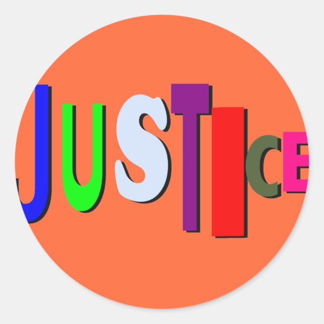 Justice Sticker (Front)