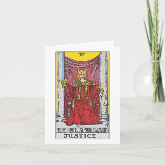 Justice - tarot card from the Rider Waite Smith (Front)