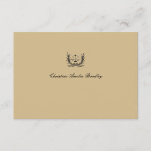 Justice Wreath Personalised Notecard/Thank You Thank You Card