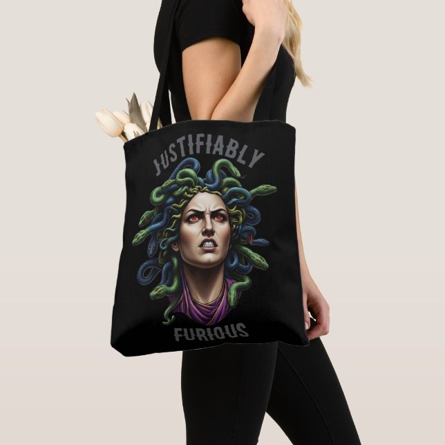 Justifiably Furious Tote Bag (Close Up)