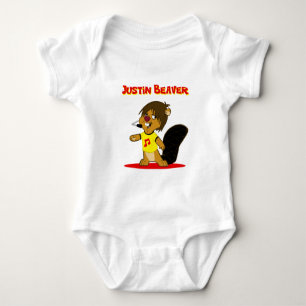 Justin Beaver Baby Bodysuit