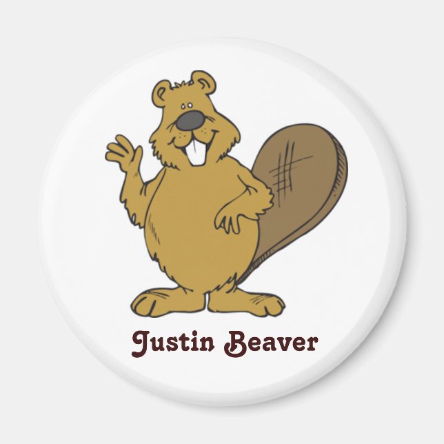 Justin Beaver Magnet (Front)