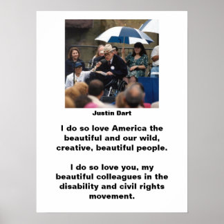 Justin Dart Quote 1 Poster