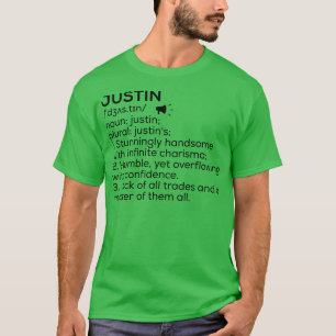 Justin Name Definition Justin Meaning Justin Name  T-Shirt