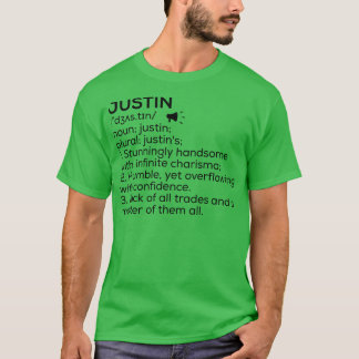 Justin Name Definition Justin Meaning Justin Name  T-Shirt