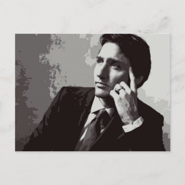 Justin Trudeau 2015 stylised Postcard (Front)