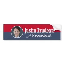 Justin Trudeau for President Bumper Sticker