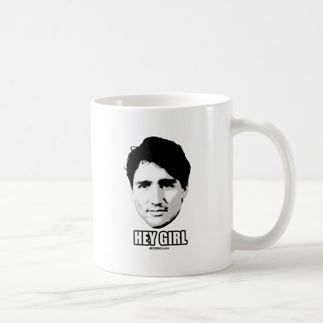Justin Trudeau - Hey Girl --.png Coffee Mug (Right)