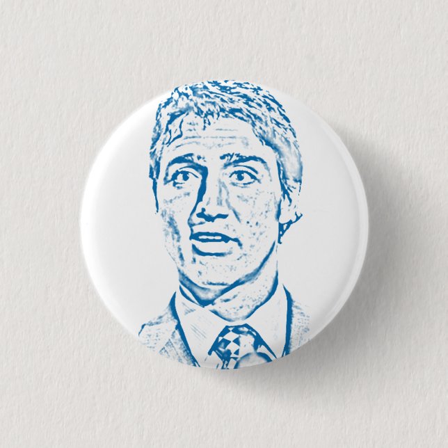 Justin Trudeau Logo 3 Cm Round Badge (Front)
