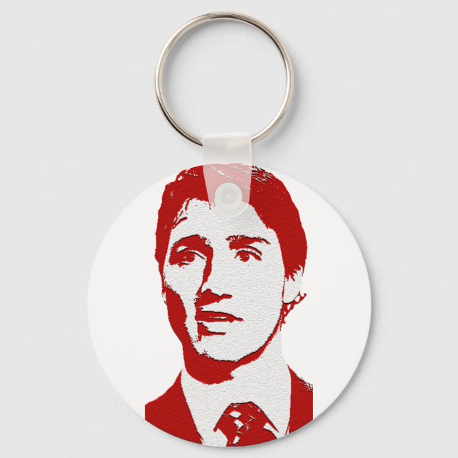 Justin Trudeau Logo Key Ring (Front)