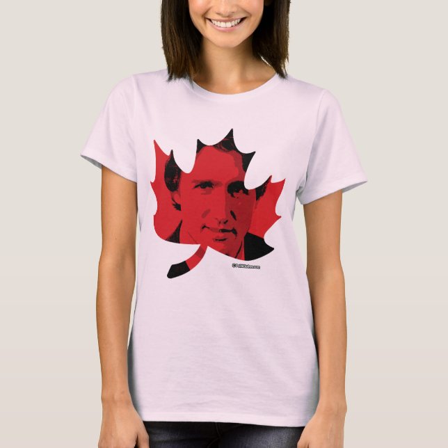 Justin Trudeau Maple Leaf T-Shirt (Front)