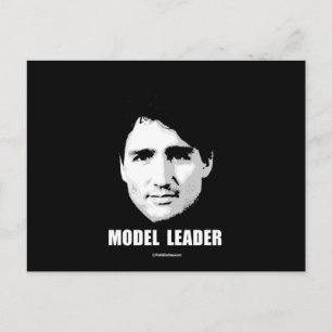 Justin Trudeau - Model Leader -.png Postcard