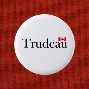 Justin Trudeau Official Canadian Flag Light-Color 6 Cm Round Badge