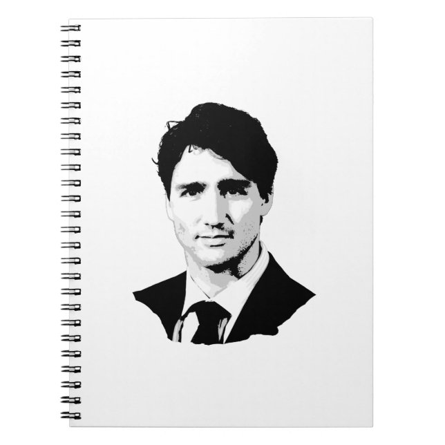 Justin Trudeau Portrait Notebook (Front)